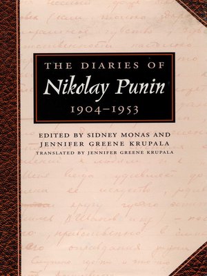cover image of The Diaries of Nikolay Punin
